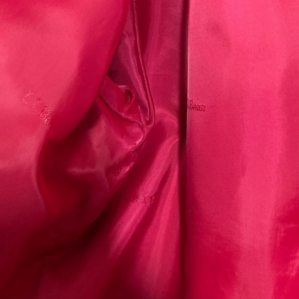 L.L. Bean Women's Fuchsia Water Repellant Trench Coat VN 03790 Sz XLP - Picture 6 of 15